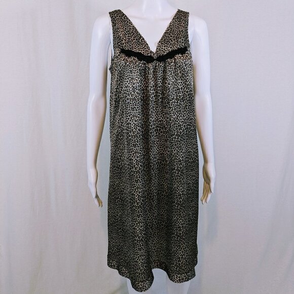 Vintage Vanity Fair Cheetah Print Nightgown Size S - Picture 1 of 5